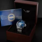 Vostok Europe N1 Rocket Radio Room Limited Edition men's watch NH34-224A793-B, blue dial, silver stainless steel strap