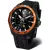 Vostok Europe N1 Rocket GMT men's watch NH34A-225C714-SBLK, black dial, black silicone strap