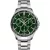 Doxa Trofeo men's watch 287.10.131W.10, green dial, silver stainless steel strap
