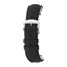   Rochet New York black leather watch strap, 12 mm – 3011201XS