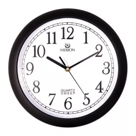 Merion black wall clock 3515-1