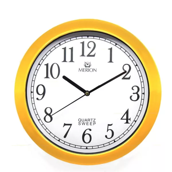 Merion yellow wall clock 3515-6