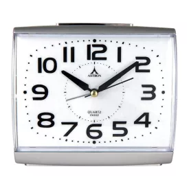 Astron silver alarm clock 3517-8