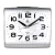 Astron silver alarm clock 3517-8