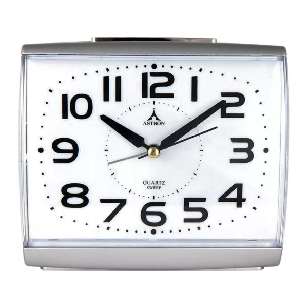 Astron silver alarm clock 3517-8