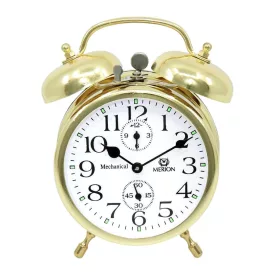 Merion gold metal alarm clock 3551-9