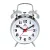 Merion silver metal alarm clock 3552-8