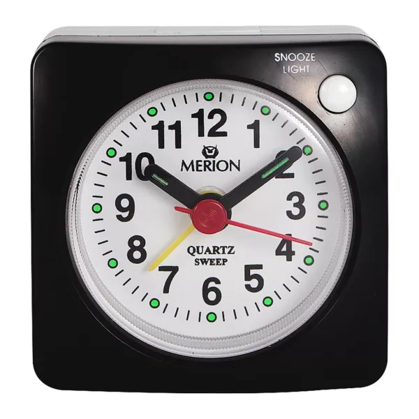Merion black alarm clock 3740-1