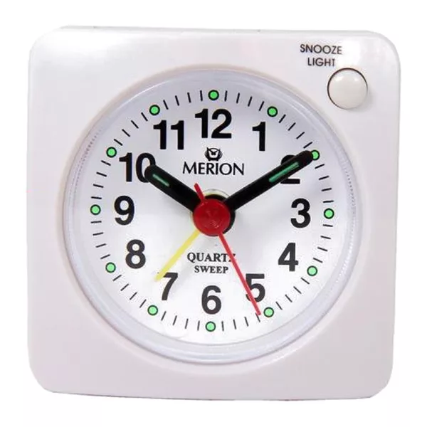 Merion white alarm clock 3740-7