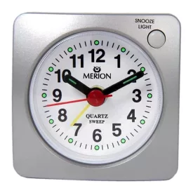 Merion silver alarm clock 3740-8