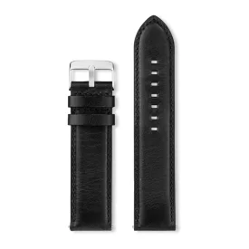 Rochet Idaho black leather watch strap, 22 mm – 3742201