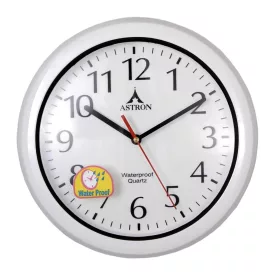 Astron white moisture-proof wall clock 3777-7