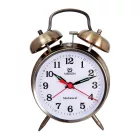 Merion brown metal alarm clock 3798-9