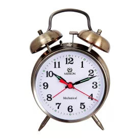 Merion brown metal alarm clock 3798-9