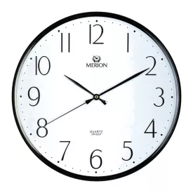 Merion black wall clock 3804-1