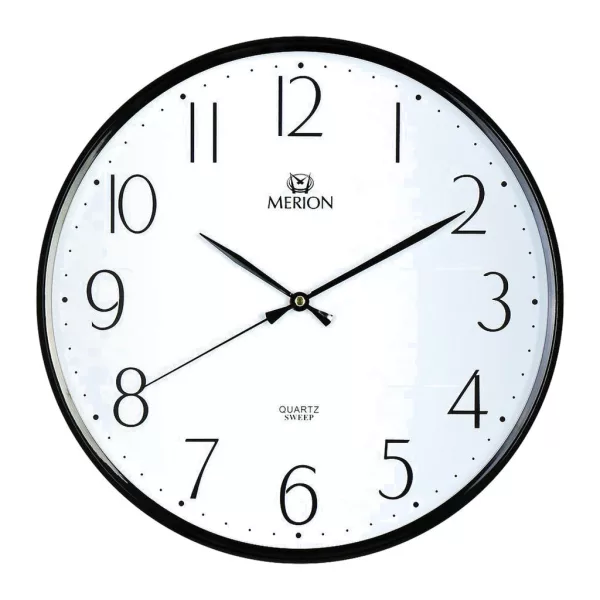 Merion black wall clock 3804-1