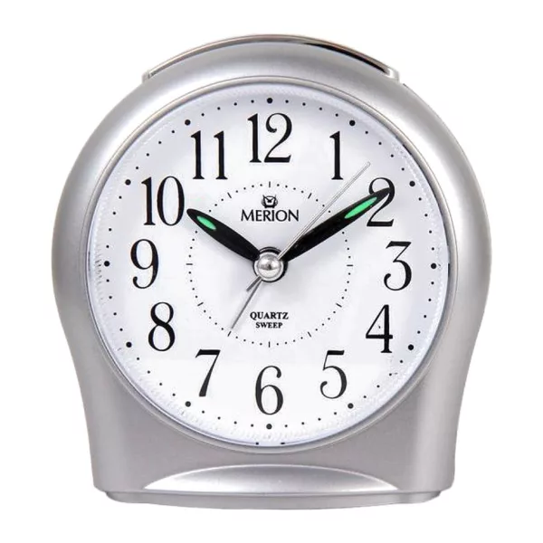 Merion silver alarm clock 3846-8