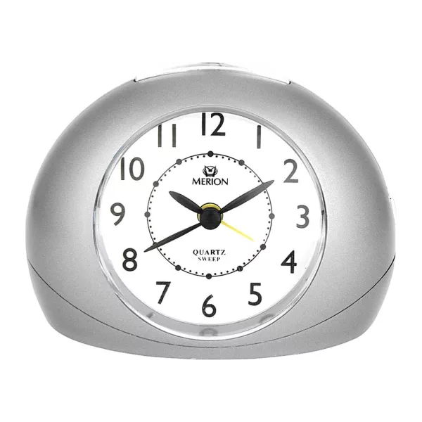 Merion silver alarm clock 3849-8