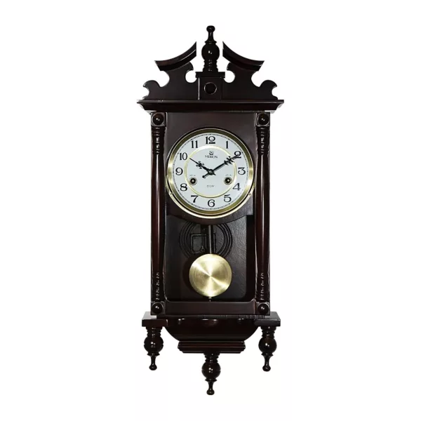 Merion walnut wooden pendulum wall clock 3941-2
