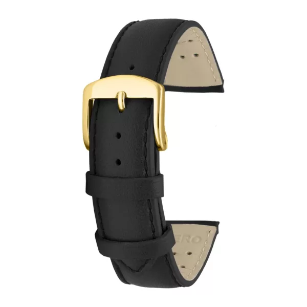 Rochet Baltimore black leather watch strap, 16 mm – 5011601