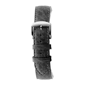 Rochet Buffalo black leather watch strap, 12 mm – 5020301