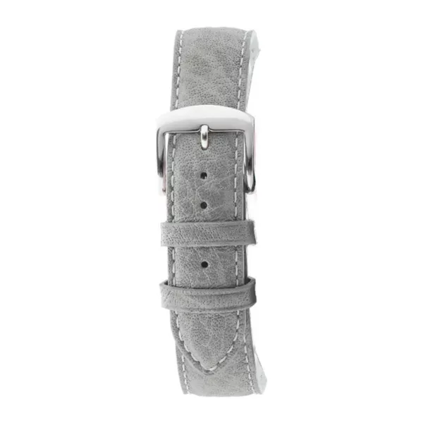 Rochet Buffalo pearl grey leather watch strap, 16 mm – 5020523