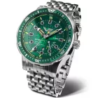 Vostok Europe Batiscafos men's watch PX84-511A770-B, green dial, silver stainless steel strap