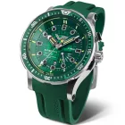 Vostok Europe Batiscafos men's watch PX84-511A770-B, green dial, silver stainless steel strap