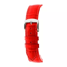 Rochet Yaoundé red leather watch strap, 18 mm – 5190605