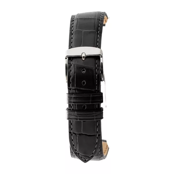 Rochet Charleston black leather watch strap, 14 mm – 5491401XL