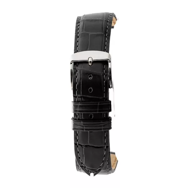 Rochet Charleston black leather watch strap, 22 mm – 5492201ST