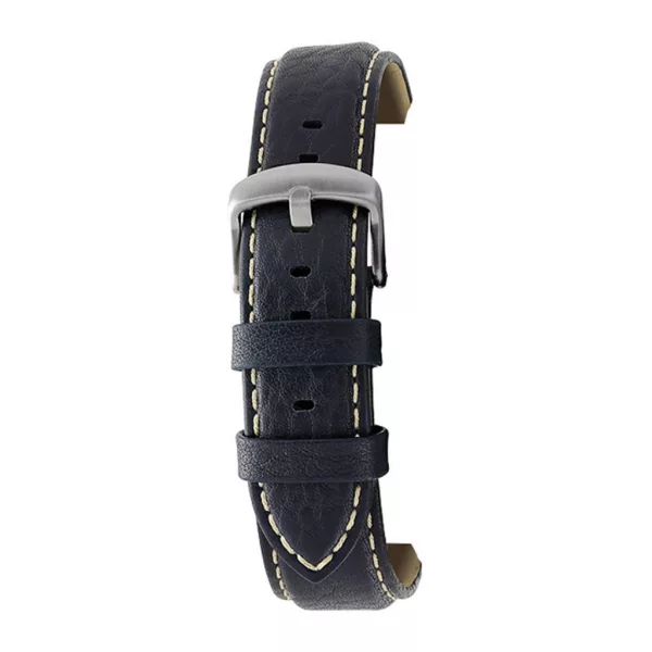 Rochet Aviator navy blue leather watch strap, 22 mm – 5520806