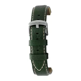   Rochet Aviator leaf green leather watch strap, 22 mm – 5520808