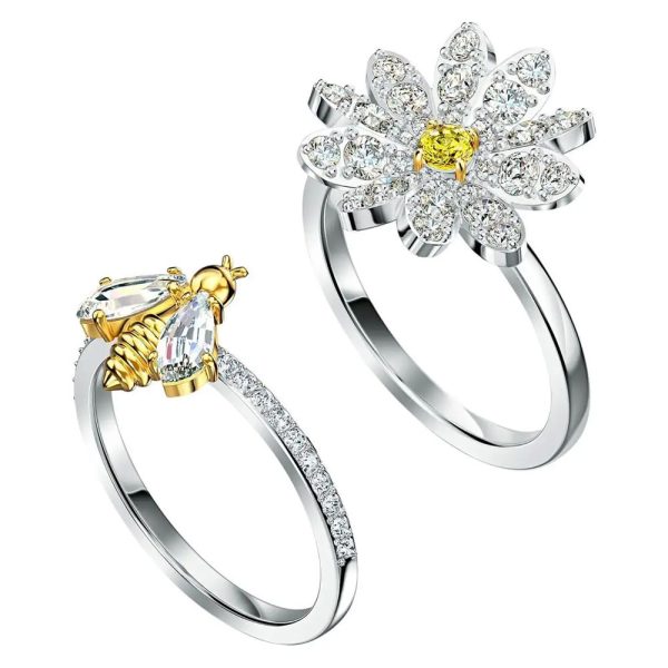 Swarovski Eternal Flower female ring set 52 5534935
