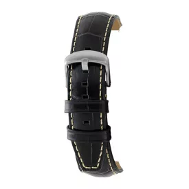 Rochet Indiana black leather watch strap, 20 mm – 5595701