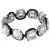 Swarovski Harmonia women's bracelet 5600047 – transparent and black stainless steel