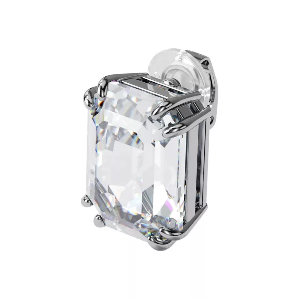 Swarovski Mesmera women's earrings 5600860 – transparent and silver stainless steel