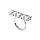 Swarovski Millenia women's ring 52 5609008 – transparent and silver stainless steel