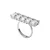 Swarovski Millenia women's ring 52 5609008 – transparent and silver stainless steel