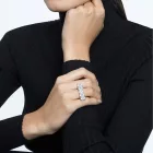 Swarovski Millenia women's ring 52 5609008 – transparent and silver stainless steel