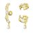 Swarovski 3 piecemeal female earrings set 5663334