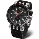 Vostok Europe Energia Rocket men's watch VK61-575A588, gray dial, black silicone strap