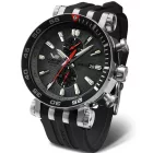 Vostok Europe Energia Rocket men's watch VK61-575A588, gray dial, black silicone strap