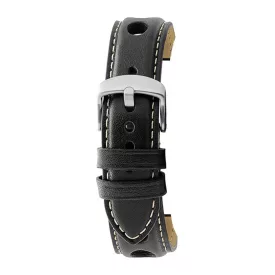 Rochet Cooper black leather watch strap, 22 mm – 5810801