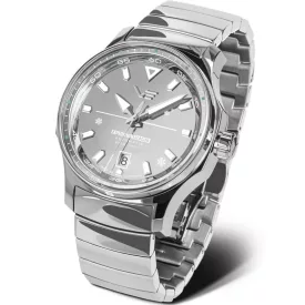 Vostok Europe Expedition Glacier Limited Edition men's watch NH35-592A784, silver dial, silver stainless steel strap