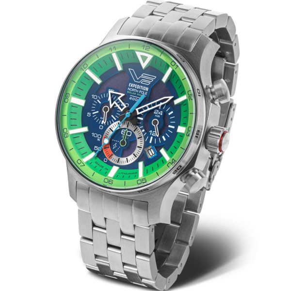 Vostok Europe Expedition North Pole-1 Solar Power Chronograph men's watch VK42-595A733-B