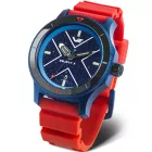Vostok Europe Object X Limited Edition men's watch NH35-599E776, blue dial, white silicone strap