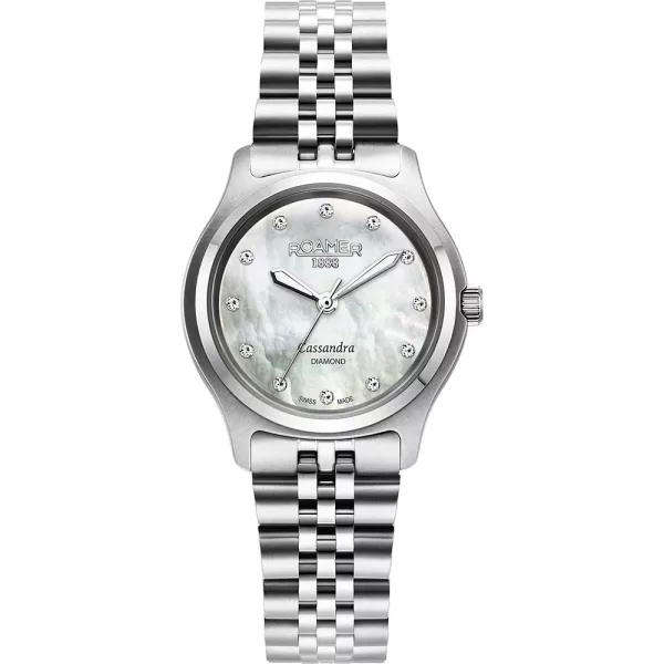 Roamer Cassandra Diamond women's watch 626847 41 89 20, silver stainless steel strap