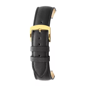 Rochet Screen black leather watch strap, 12 mm – 6330301