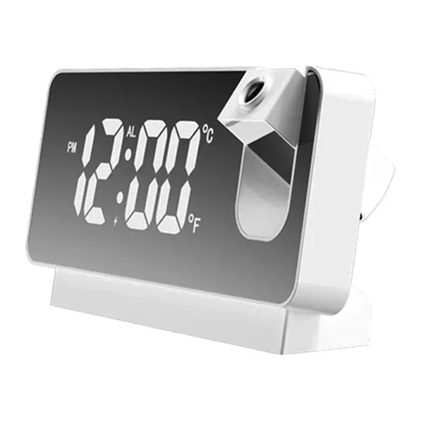 White projection alarm clock 6620-7